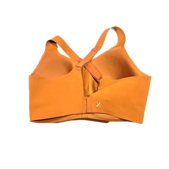 Knix Size 7++ Orange Sports Bra Zip Front Hook Back Wireless - Picture 5 of 9